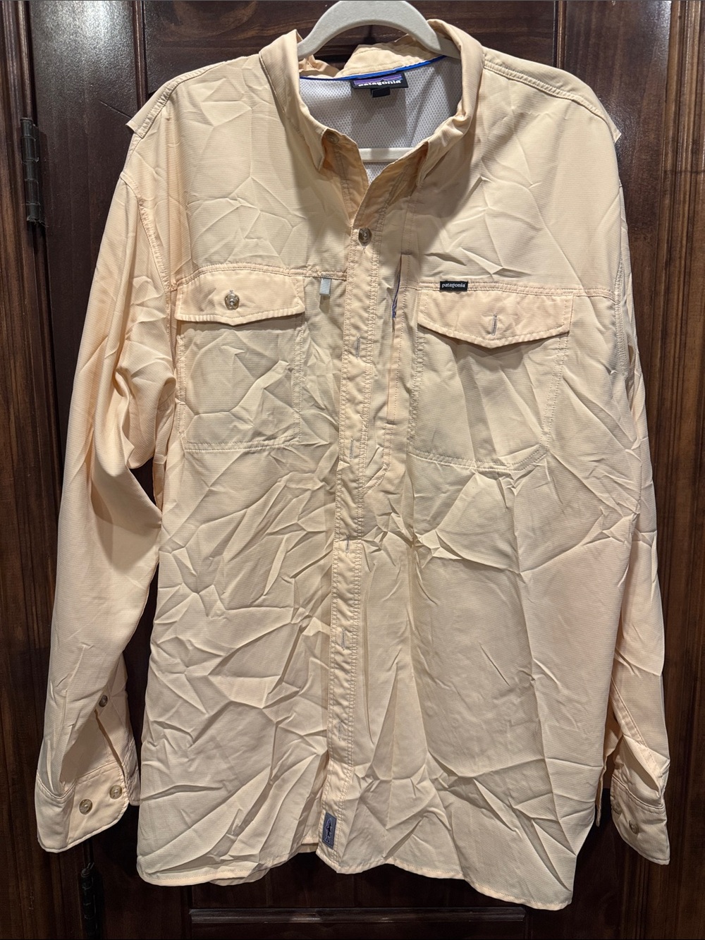 Patagonia Light Peach Long-Sleeve Shirt Jacket